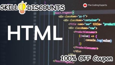 [100% OFF] Coupon Code 300+ Advanced HTML Tests & Interview Questions— Expert Guide