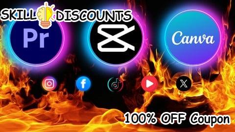 [100% OFF] Coupon Code All In One Video Editing Master In CapCut Premiere Pro Canva