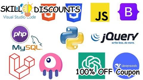 [100% OFF] Coupon Code Full-Stack HTML CSS JS AI PYTHON DJANGO PHP LARAVEL LIVEWIRE