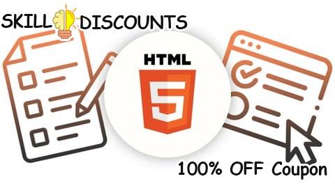 [100% OFF] Coupon Code HTML Interview Questions Practice Test MCQ | Quiz