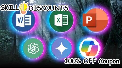 [100% OFF] Coupon Code Learn Microsoft Office with ChatGPT Gemini and Copilot