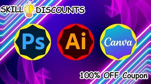 [100% OFF] Coupon Code The Complete T-Shirt Design Toolkit: PS, AI & Canva