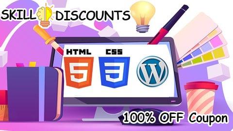 [100% OFF] Coupon Code Web Design Course with HTML CSS and Wordpress